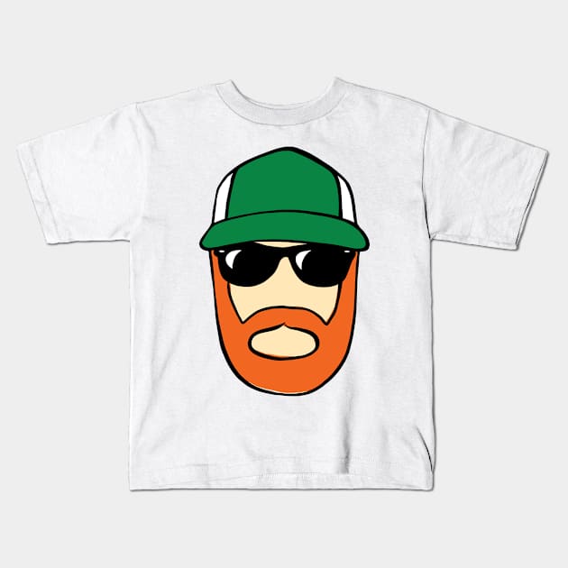 Big Beard Kids T-Shirt by Rice Farming TV